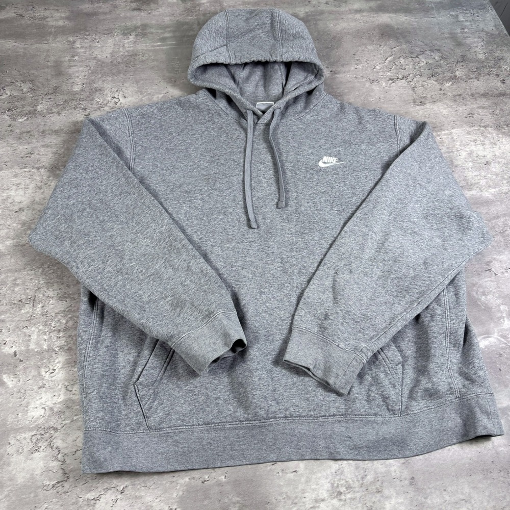 modern nike hoodie sweatshirt boxy embroidered mens xl
